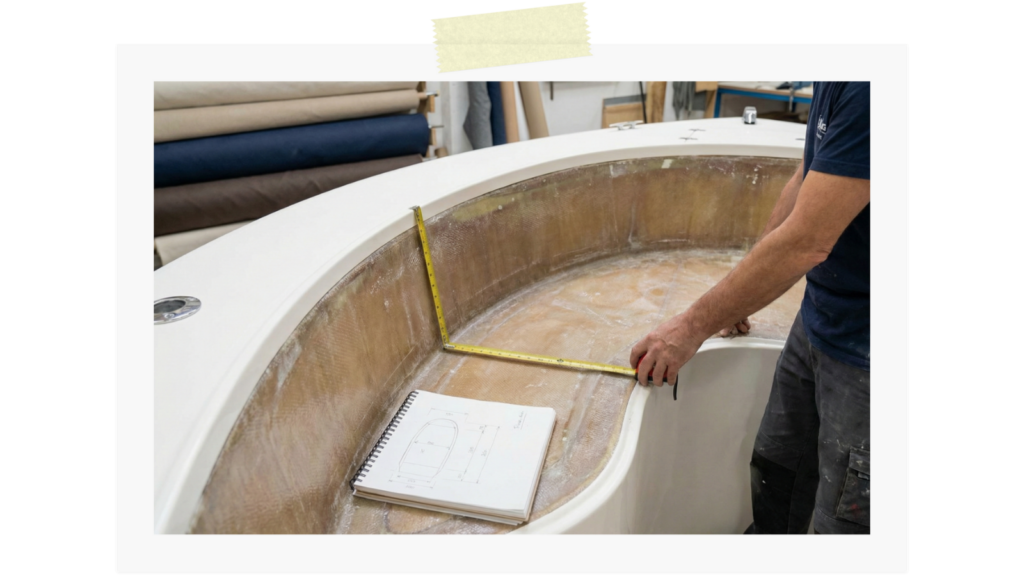 Custom boat cushions in Pompano Beach