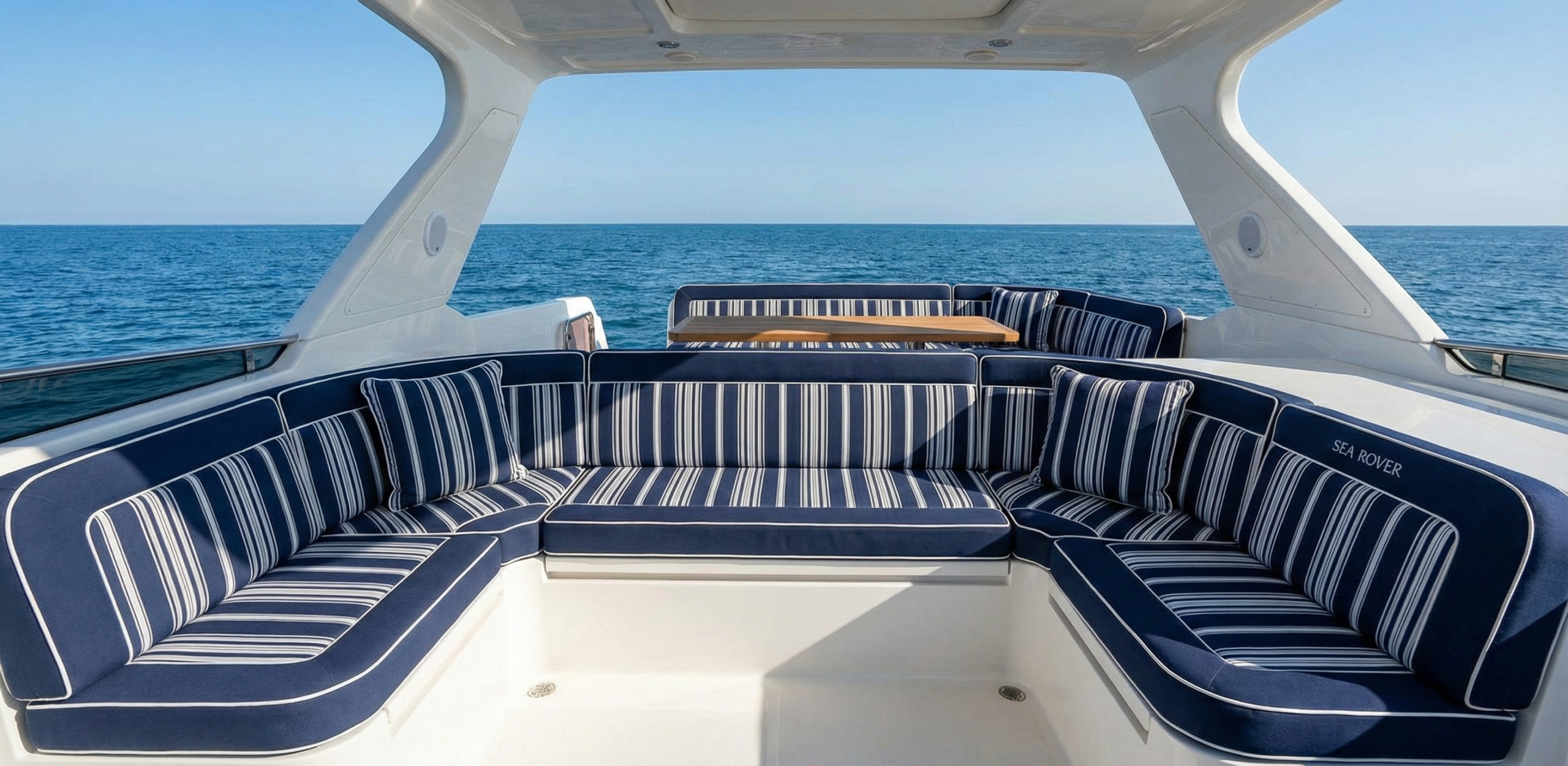 Boat interior upholstery project in Pompano Beach Florida