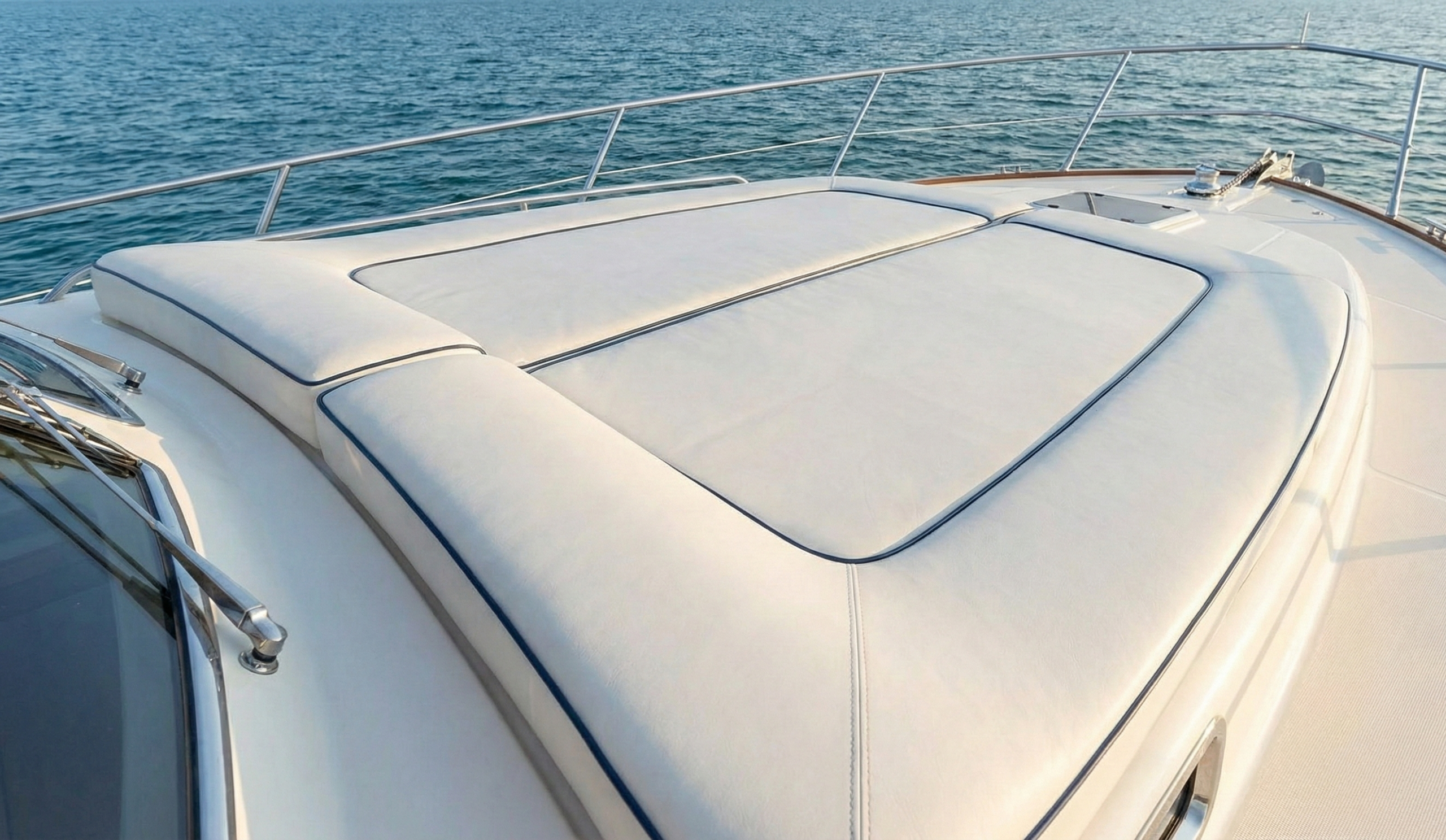 Custom marine upholstery project in Pompano Beach, FL